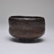 <展示作品紹介(1)> 長次郎作 黒樂茶碗 如心斎銘 待宵